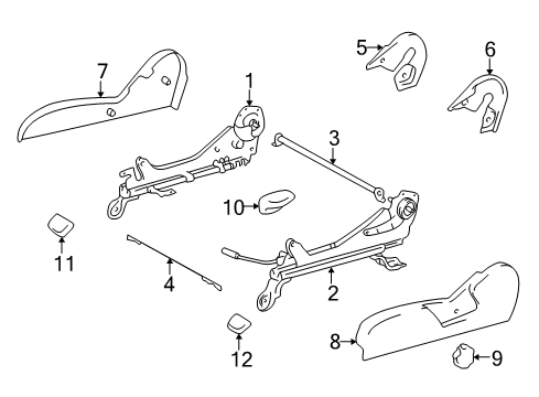 1996 Toyota 4Runner Tracks & Components Diagram