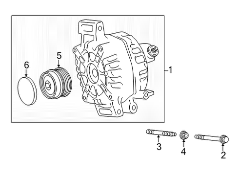 Bolt, Magnet Clutch Setting Diagram for 88446-42030
