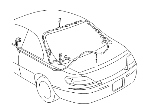 2000 Toyota Solara Antenna & Radio Diagram