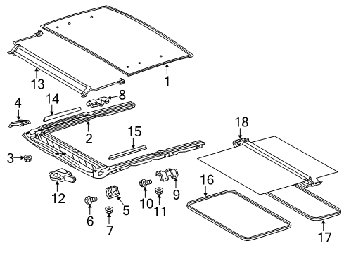 2013 Scion tC Sunroof Diagram