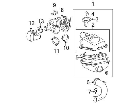 2009 Scion tC Air Intake Diagram
