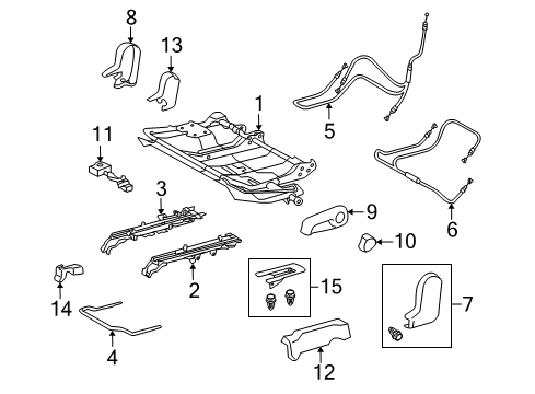 Cover, Rear Seat Reclining, Inner Driver Side Diagram for 71879-60230-C0