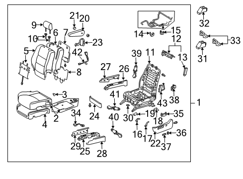 Cap, Seat Armrest Diagram for 72848-60010-A1