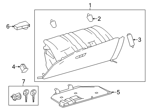 2017 Toyota Highlander Glove Box Diagram