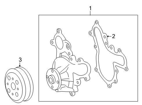 Pulley, Water Pump Diagram for 16173-0S010