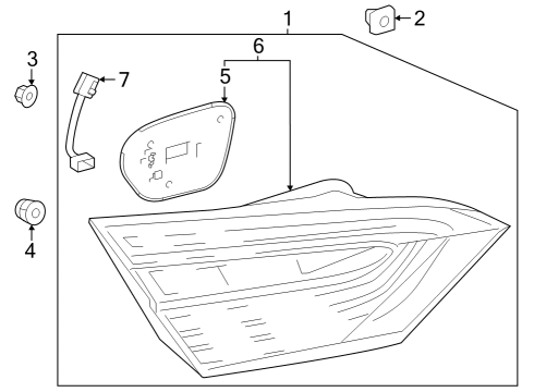 2022 Toyota Camry Backup Lamps Diagram