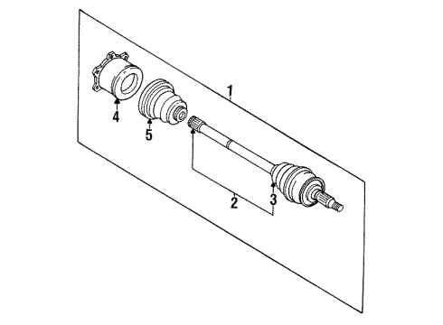 1991 Toyota Cressida Axle Shaft - Rear Diagram