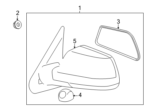2017 Toyota Sequoia Outside Mirrors Diagram