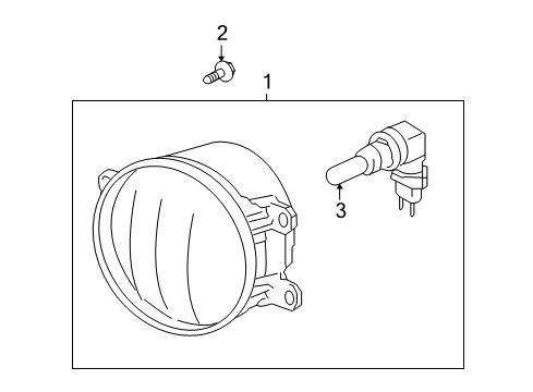 2009 Toyota Venza Bulbs Diagram