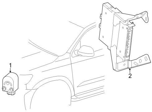 2024 Toyota Sequoia Electrical Components Diagram