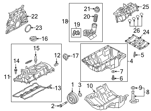 2022 Toyota GR Supra Air Filter Diagram for 17801-WAA02