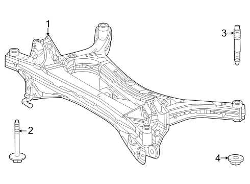 2023 Toyota Prius AWD-e Suspension Mounting - Rear Diagram