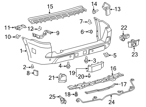 Holder, Connector, Passenger Side Diagram for 82666-60E40
