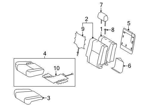 2017 Toyota Sequoia Second Row Seats Diagram