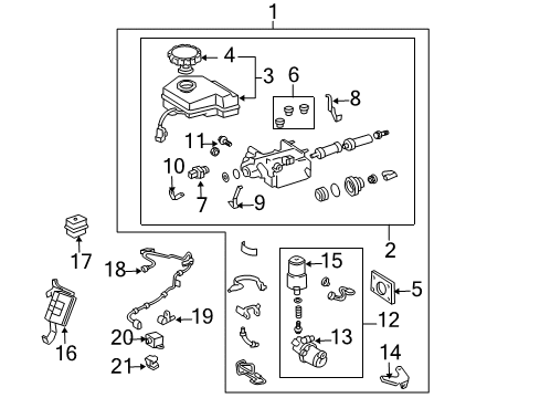 2004 Toyota 4Runner Anti-Lock Brakes Diagram
