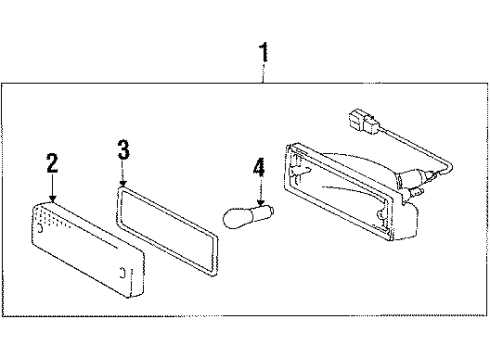 1990 Toyota Camry Signal Lamps Diagram