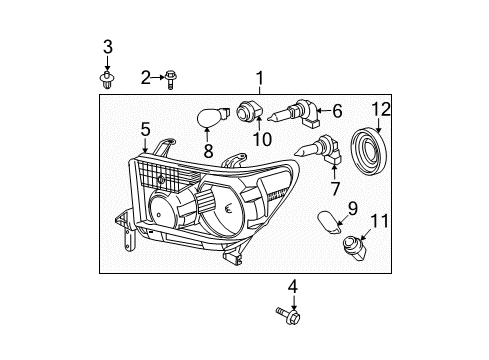 2013 Toyota Tundra Bulbs Diagram
