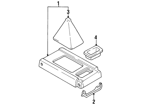 1994 Toyota T100 Center Console Diagram