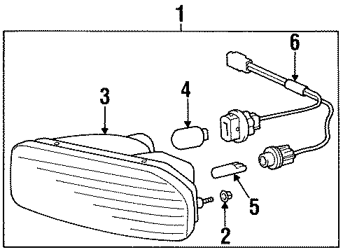 1997 Toyota Supra Bulbs Diagram