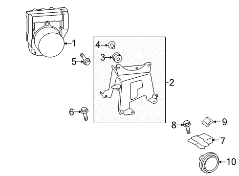 2012 Toyota Highlander Anti-Lock Brakes Diagram