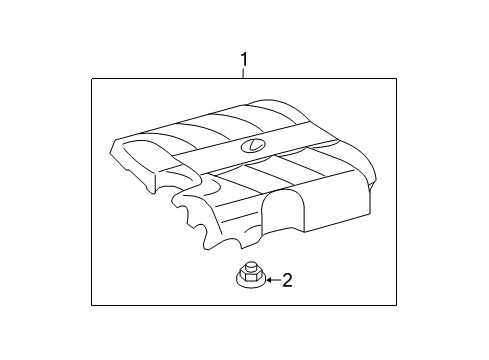 2012 Toyota Sienna Engine Appearance Cover Diagram