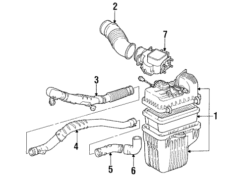 1987 Toyota Van Air Intake Diagram
