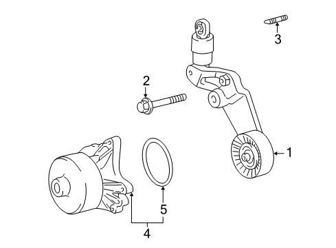 2004 Toyota Celica Belts & Pulleys, Maintenance Diagram 1 - Thumbnail