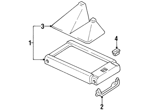 1998 Toyota T100 Center Console Diagram 2 - Thumbnail