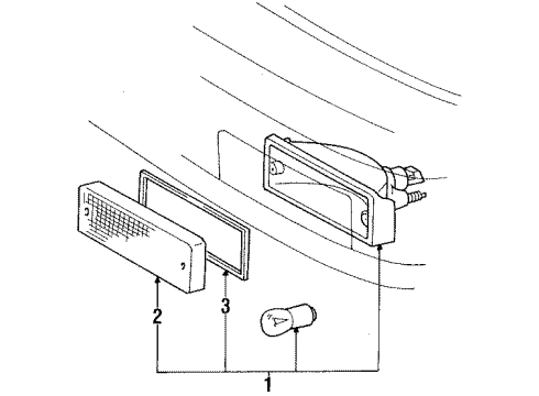 1987 Toyota Tercel Signal Lamps Diagram