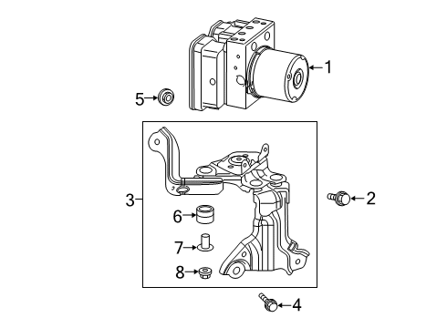 2021 Toyota RAV4 Anti-Lock Brakes Diagram