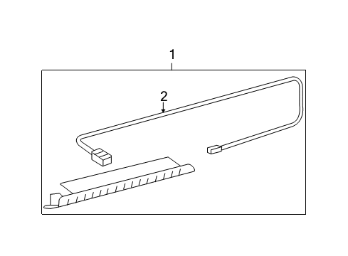 2012 Toyota Yaris High Mount Lamps Diagram