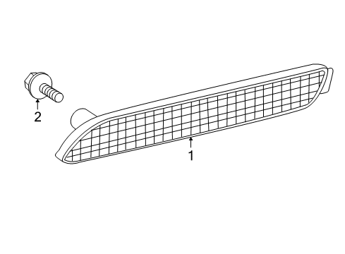 2009 Scion xD Rear Reflector Diagram