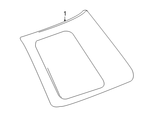 2013 Toyota FJ Cruiser Quarter Panel - Glass & Hardware Diagram
