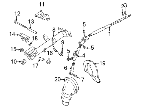 2001 Toyota Celica Housing & Components Diagram