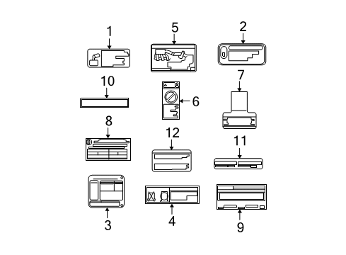 2005 Toyota Avalon Information Labels Diagram