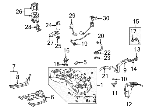 Clamp Or Clip(For Throttle Body Hose) Diagram for 90467-12056