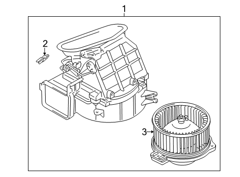 1997 Toyota 4Runner Blower, Front Diagram for 87130-35110