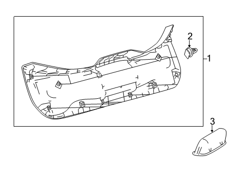 2022 Toyota Corolla Interior Trim - Lift Gate Diagram