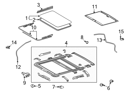 2009 Toyota Land Cruiser Sunroof Diagram