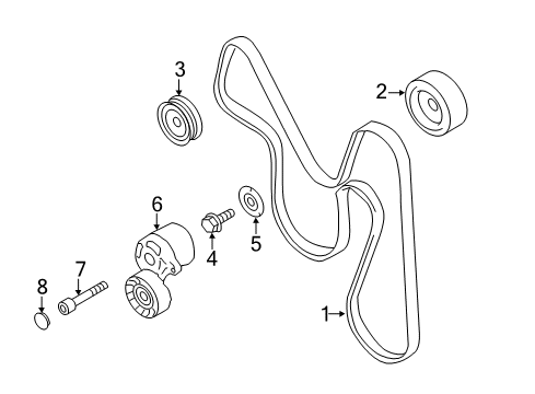2016 Scion FR-S Belts & Pulleys Diagram