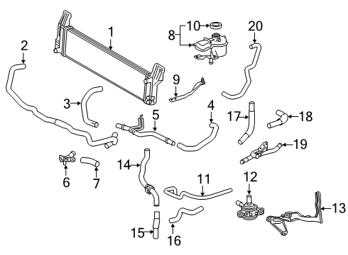 Pipe, Inverter Cooling, Inlet Diagram for G91A1-48010