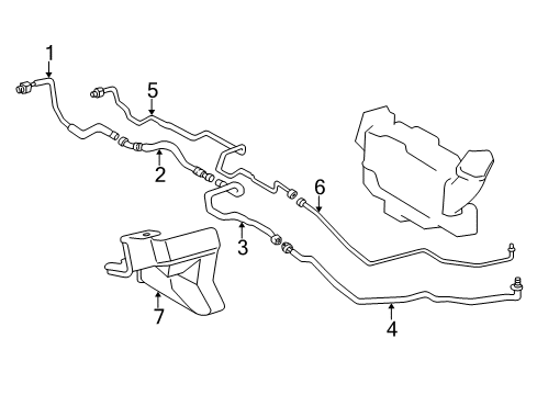 Pipe, Cooler Refrigerant Suction, T Diagram for 88717-6A270