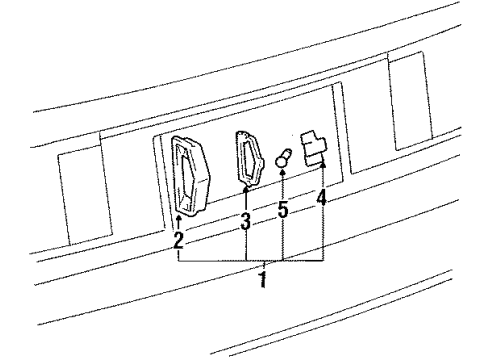 1992 Toyota Supra License Lamps Diagram