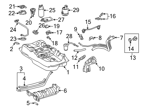 Tank Assembly, Fuel Diagram for 77001-06040