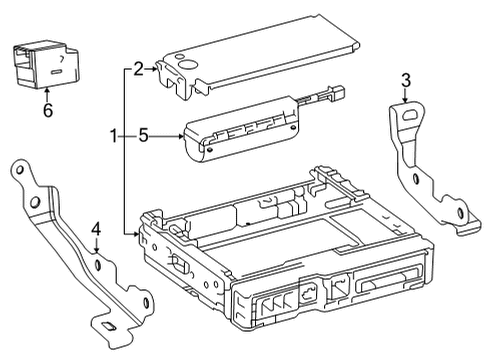 Transceiver, Telematics Diagram for 86741-34010