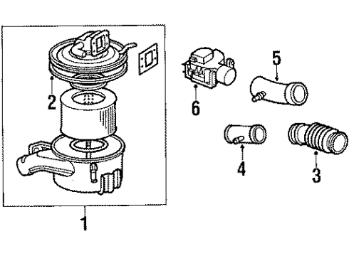 1986 Toyota Land Cruiser Air Inlet Diagram