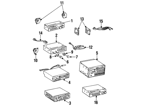 1988 Toyota Pickup Sound System Diagram