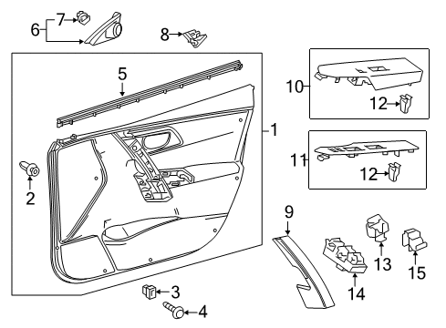 2018 Toyota Corolla iM Front Door Diagram