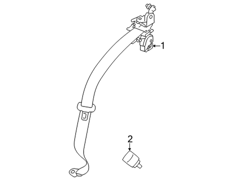 2022 Toyota GR86 Seat Belt Diagram