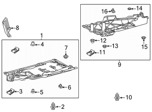 Clip, Floor Under Cover Diagram for 90467-06209